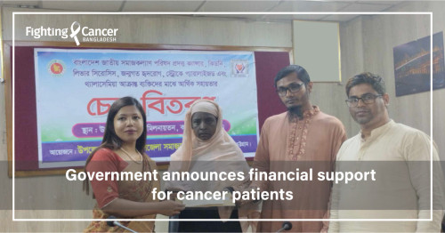 Government announces financial support for cancer patients